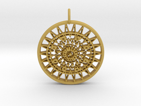 Ornamental keychain/pendant #3 in Tan Fine Detail Plastic