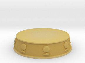Pawn Base - 1 inch in Tan Fine Detail Plastic
