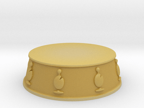 Chess Bishop Base - 1 inch in Tan Fine Detail Plastic