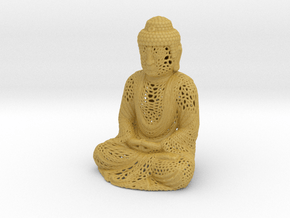 Full Buddha For Shapeways in Tan Fine Detail Plastic