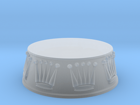 Chess Queen Base - 1 inch in Clear Ultra Fine Detail Plastic