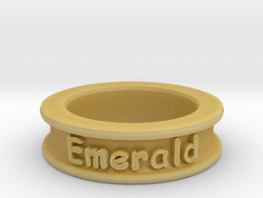 Name-Ring in Tan Fine Detail Plastic