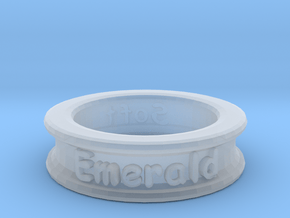 Name-Ring in Clear Ultra Fine Detail Plastic