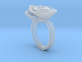 Rose ring in Clear Ultra Fine Detail Plastic