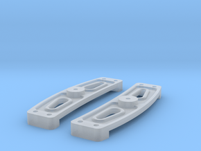 Expansion Link Trunnion Plates in Clear Ultra Fine Detail Plastic