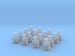 ARMY OF POCKET KNIGHTS in Clear Ultra Fine Detail Plastic