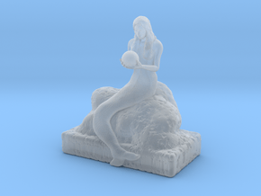 Mermaid figurine in Clear Ultra Fine Detail Plastic