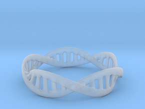 DNA Ring in Clear Ultra Fine Detail Plastic