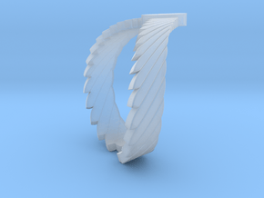 Falcon Wing Ring in Clear Ultra Fine Detail Plastic