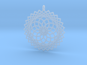 Flower of Life - Pendant 1 in Clear Ultra Fine Detail Plastic