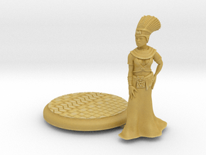 28mm Cleopatra with base in Tan Fine Detail Plastic