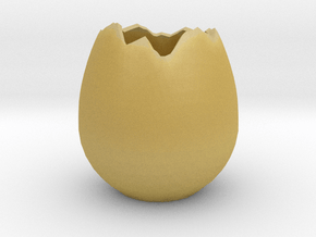 EggShell1 in Tan Fine Detail Plastic