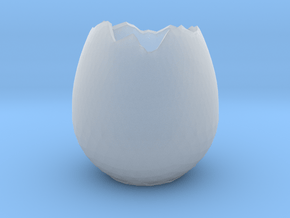 EggShell1 in Clear Ultra Fine Detail Plastic
