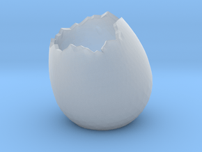 EggShell2 in Clear Ultra Fine Detail Plastic