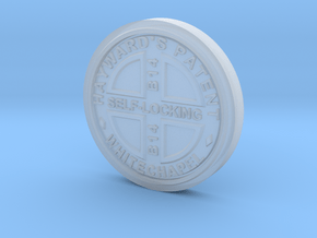 1:12 Manhole Cover in Clear Ultra Fine Detail Plastic