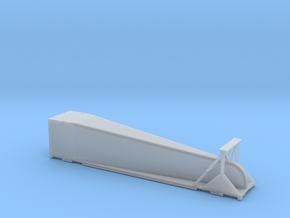 N scale 1/160 Doublestack Arrowedge - aerodynamic  in Clear Ultra Fine Detail Plastic