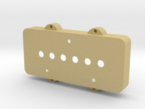 Jazzmaster Pickup Cover - Telecaster Bridge in Tan Fine Detail Plastic