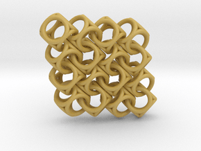 Spherical Cuboid Pattern Design in Tan Fine Detail Plastic
