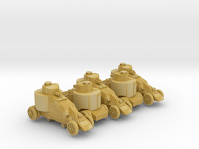 Benz-Mgebrov Armoured Car (6mm, 5up) in Tan Fine Detail Plastic