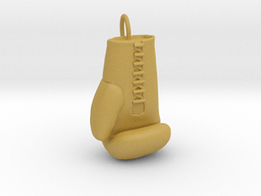 Boxing glove pendant in Tan Fine Detail Plastic