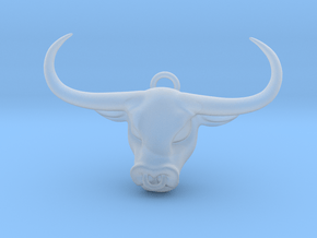 Taurus Pendant in Clear Ultra Fine Detail Plastic