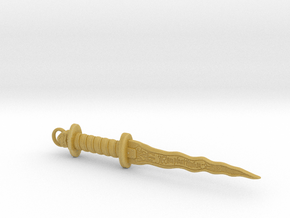 Once Upon a Time Dark One dagger pendant in Tan Fine Detail Plastic