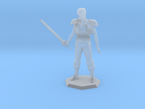 3 inch Avacynian Paladin statue in Clear Ultra Fine Detail Plastic