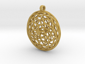 Seed of Life in Tan Fine Detail Plastic