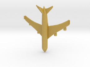 Passenger Plane in Tan Fine Detail Plastic