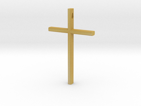 Cross in Tan Fine Detail Plastic