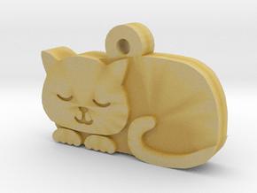 Cat Charm in Tan Fine Detail Plastic