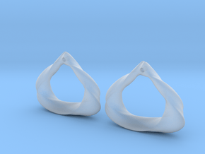 Sculpted Open Teardrop  in Clear Ultra Fine Detail Plastic