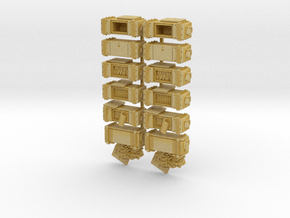 35mm - Ammo Boxes in Tan Fine Detail Plastic