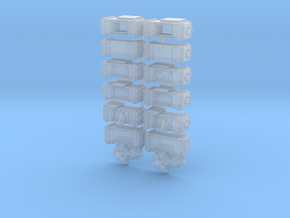 35mm - Ammo Boxes in Clear Ultra Fine Detail Plastic