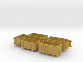 FR Wagon Multi Pack 7mm Scale  in Tan Fine Detail Plastic