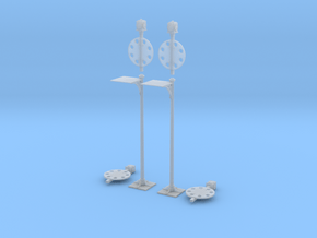 FR Disc Signal 7mm Scale Pair in Clear Ultra Fine Detail Plastic