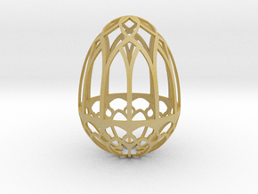 Gothic Egg Shell 2 in Tan Fine Detail Plastic