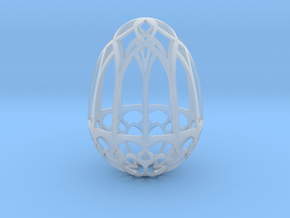 Gothic Egg Shell 2 in Clear Ultra Fine Detail Plastic