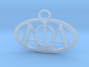 Alpha Phi Alpha Pendant in Clear Ultra Fine Detail Plastic
