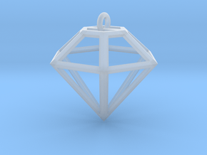 Wire Diamond in Clear Ultra Fine Detail Plastic