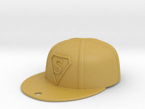 Baseball Cap in Tan Fine Detail Plastic