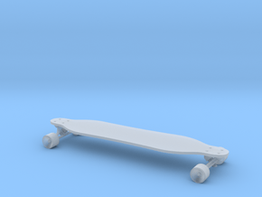 Mini Longboard in Clear Ultra Fine Detail Plastic