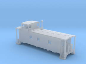 N scale DRGW caboose 01469- series in Clear Ultra Fine Detail Plastic