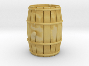 Wooden Barrel Wine Rundlet in Tan Fine Detail Plastic