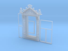1/35 Russian style window - Design 1 in Clear Ultra Fine Detail Plastic