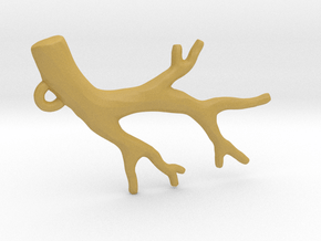 Branch Pendant- Simple in Tan Fine Detail Plastic