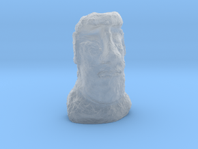 HO Gauge Moai Head (Easter Island head) in Clear Ultra Fine Detail Plastic