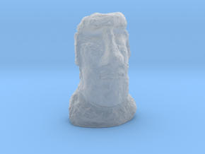 35mm scale Moai Head (Easter Island head) in Clear Ultra Fine Detail Plastic