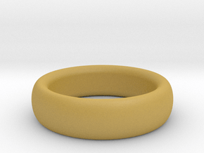 Plain Ring flat inside size11 w 7mm  t 3.2mm  in Tan Fine Detail Plastic