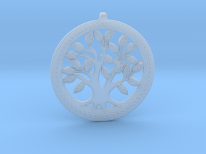 DNA/Tree Of Life Pendant ~ 45mm in Clear Ultra Fine Detail Plastic